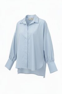 CAMISA GOLA BORDADA AZUL