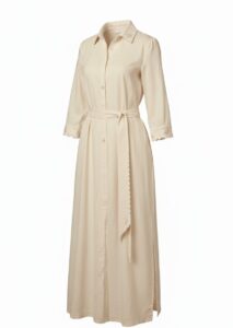 CHEMISE LINHO BORDADO CREME