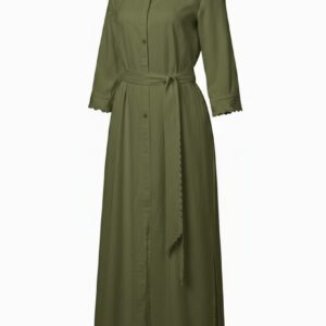 CHEMISE LINHO BORDADO VERDE