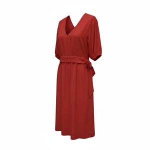 VESTIDO MIDI PATOU VERMELHO