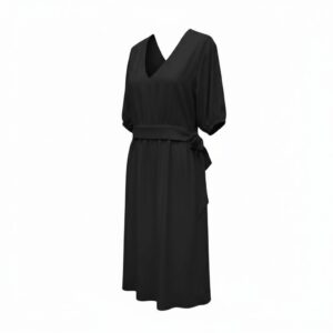 VESTIDO MIDI PATOU PRETO