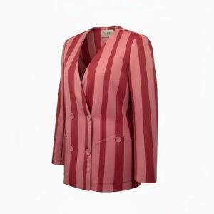 BLAZER LISTRAS VERMELHA E ROSA