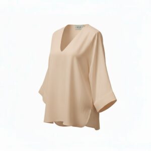 BLUSA DECOTE V PATOU CHAMPANGNE
