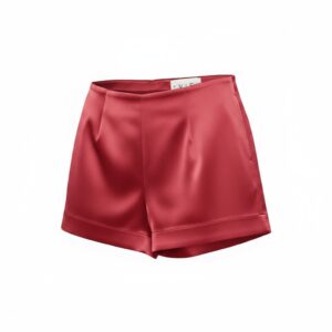 SHORT PATOU BRILHO VERMELHO